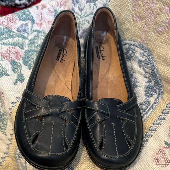 Clarks Dark Teal Women's Loafers - Picture 4 of 7